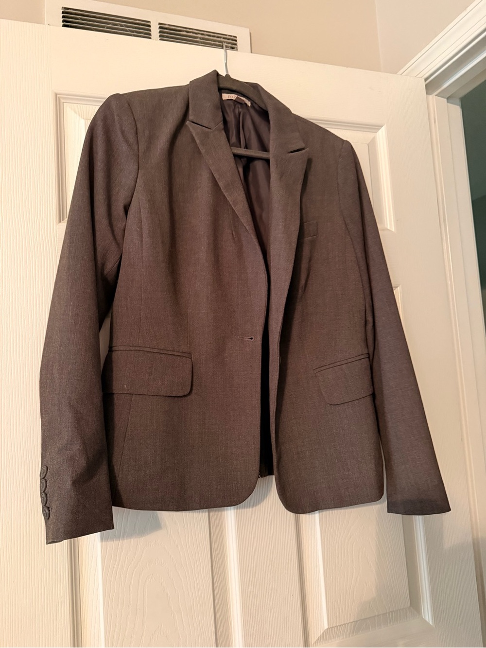Women's Classic Tailored Blazer - Dark Gray